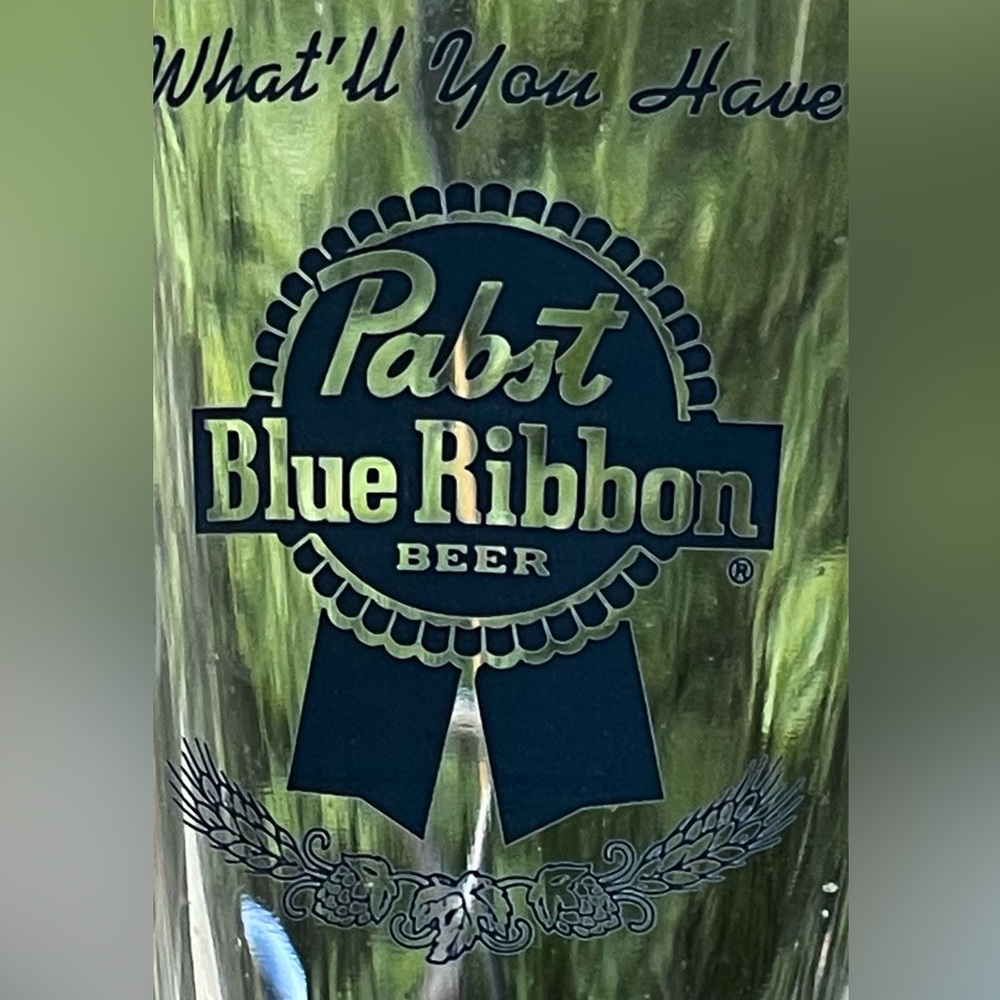 Pabst Blue Ribbon PBR Beer Glass Pint 16 oz “What’ll You Have?”